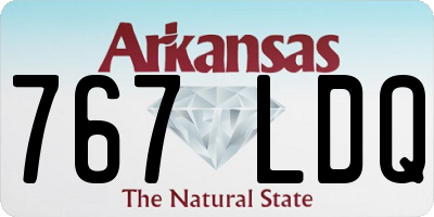 AR license plate 767LDQ