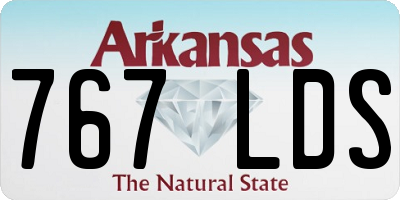AR license plate 767LDS
