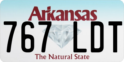 AR license plate 767LDT