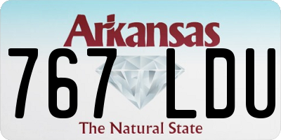AR license plate 767LDU