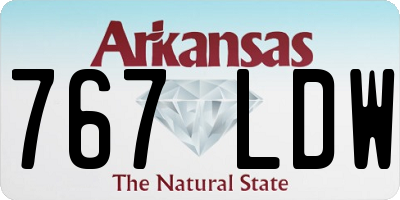 AR license plate 767LDW
