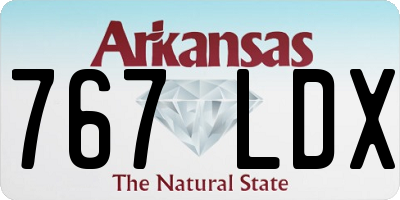 AR license plate 767LDX