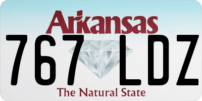 AR license plate 767LDZ