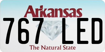 AR license plate 767LED