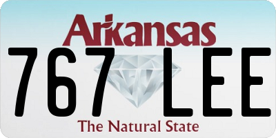 AR license plate 767LEE