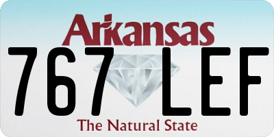 AR license plate 767LEF