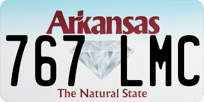 AR license plate 767LMC