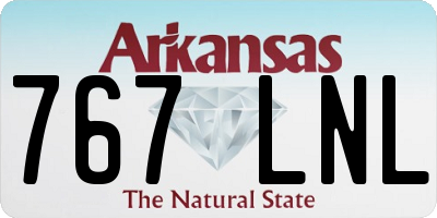 AR license plate 767LNL
