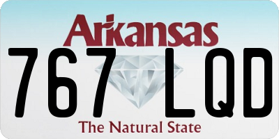 AR license plate 767LQD