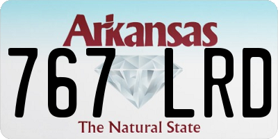 AR license plate 767LRD