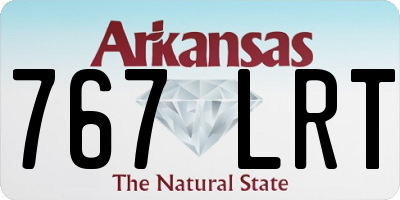 AR license plate 767LRT