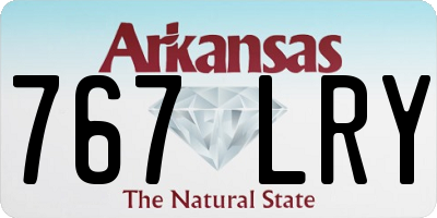 AR license plate 767LRY