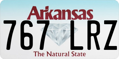 AR license plate 767LRZ