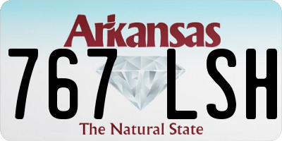AR license plate 767LSH