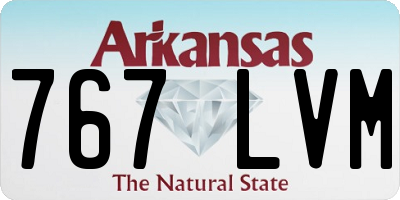 AR license plate 767LVM