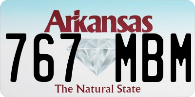 AR license plate 767MBM