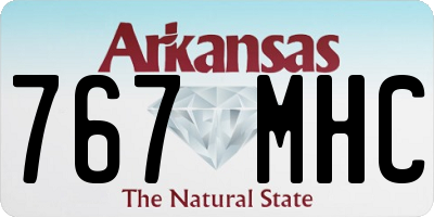 AR license plate 767MHC