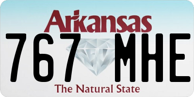 AR license plate 767MHE