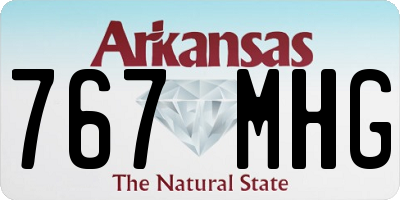 AR license plate 767MHG