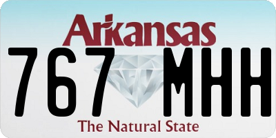 AR license plate 767MHH