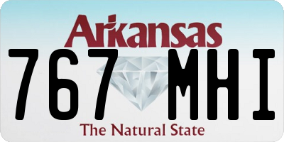 AR license plate 767MHI