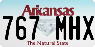 AR license plate 767MHX