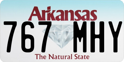 AR license plate 767MHY