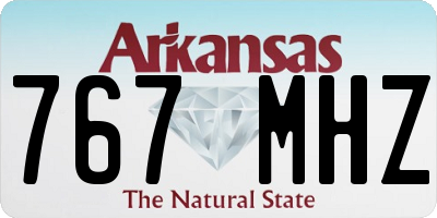 AR license plate 767MHZ
