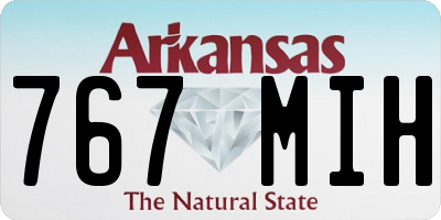 AR license plate 767MIH