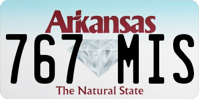 AR license plate 767MIS