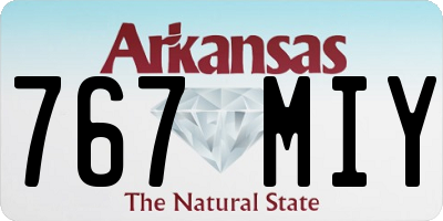 AR license plate 767MIY