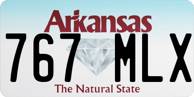 AR license plate 767MLX
