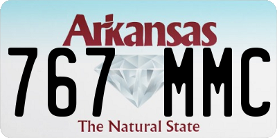 AR license plate 767MMC