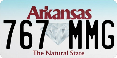 AR license plate 767MMG