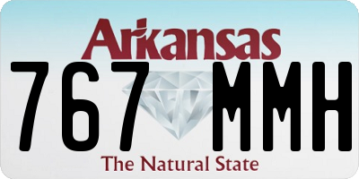 AR license plate 767MMH