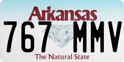 AR license plate 767MMV