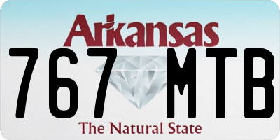 AR license plate 767MTB