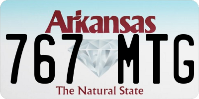 AR license plate 767MTG