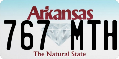 AR license plate 767MTH