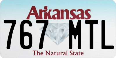 AR license plate 767MTL