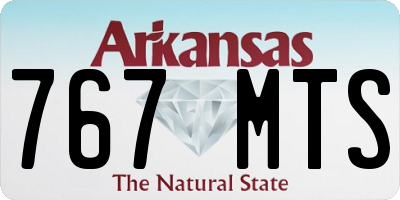 AR license plate 767MTS