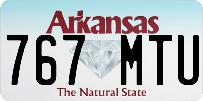AR license plate 767MTU