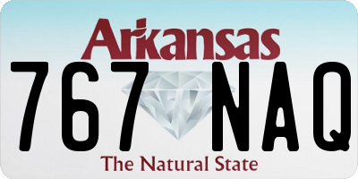 AR license plate 767NAQ