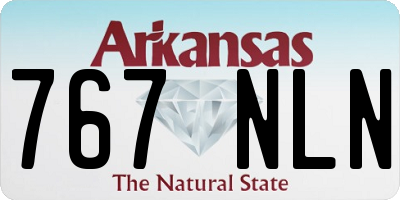 AR license plate 767NLN