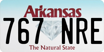 AR license plate 767NRE
