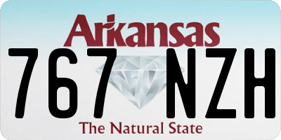 AR license plate 767NZH