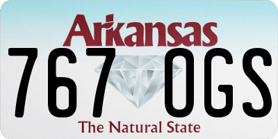 AR license plate 767OGS