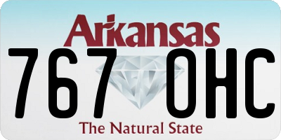 AR license plate 767OHC
