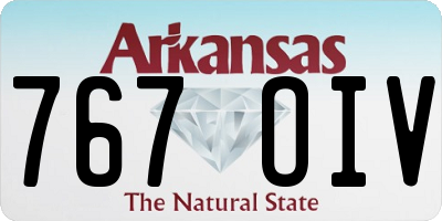 AR license plate 767OIV