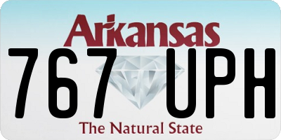 AR license plate 767UPH